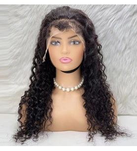 Mulvxprk  Prk02 Gerçek Front Lace Tül Peruk - Kabarık Afro - Doğal 65-70Cm (Mulvix)