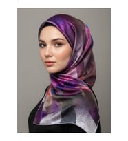 Trend Dijital Baskı Batik Dikdörtgen Desenli Royan Eşarp Desen 4 Renk 1