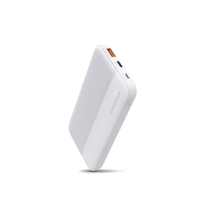 Powerbank 10.000 mAh 20W USB-C PD + 18W USB Hızlı Şarj Beyaz