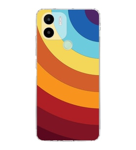 Redmi A1 Plus  Kamera korumalı Kapak Renk Cümbüşü Tasarımlı  Şeffaf Kılıf