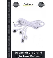 Özel Üretim Kaliteli Fizik Tedavi Elektrot Bağlantı Aparatı Dayanıklı Çıt Çıtlı 4 Uçlu Tens Kablosu