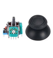 PS5 Analog Motor ve Topuz Seti 1+1 Playstation 5 Tamir PS5 Motor Kol Tamir Seti Yedek Parça (Siyah)
