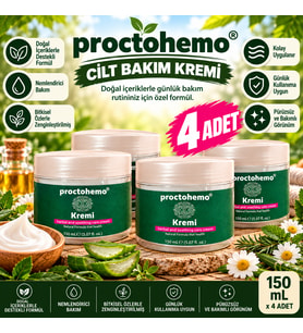 Proctohemo 150 ml Bitkisel İçerikli Cilt Bakım Kremi x4