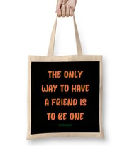 Friendship Quotes DAY ideas LOVE gift Emerson Bez Çanta Uzun Saplı