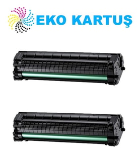 Eko Kartuş Hp Laser 107R Ekonomik Avantajlı 2’li Paket Çipli Muadil Toner, (Siyah)