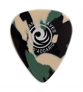 Planet Waves 1CCF7-10 Selüloit Pena Camo Extra Heavy (10'lu Paket)  Kamuflaj Desen - Çok Sert - Tarz