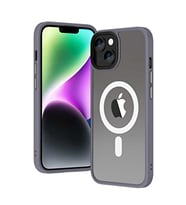 Vendas iPhone 14 Plus Uyumlu (14 Plus) Hibrit Serisi Wireless Şarj Özellikli Magic Magsafe Kılıf (Gri)