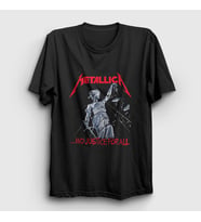Presmono Unisex Siyah Lady Justice Metallica T-Shirt 66923tt