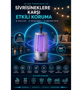 Aydınlatma Özellikli Elektronik Böcek Yakalama Lambası