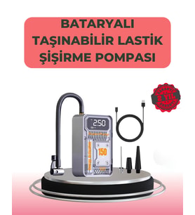 Çok Fonksiyonlu Araç, Bisiklet, Top Uyumlu Elektrikli Hava Pompası