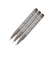 Teknik Çizim Kalemi 0.4 - 0.5 - 0.6 Mm Siyah 3 Lü Set Artline Drawing Teknik Çizim Kalemi