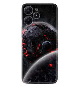 Xiaomi Poco M6 Pro 5G Kılıf Desenli Silikon Platinium Series Dark World 1867