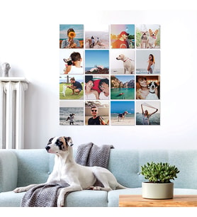 Yapışkanlı 16 lı  15x15 cm Fotoblok türü çerçeveler (baskılar dahil)