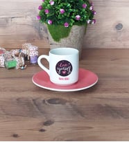 Love Yourself Türk Kahvesi Fincanı Pembe Motto