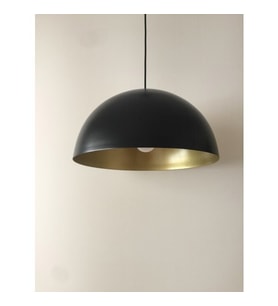 Mylight Siyah Içi Sarı Metal Sarkıt Avize 40 cm Cap