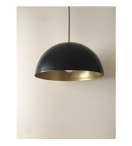 Mylight Siyah Içi Sarı Metal Sarkıt Avize 40 cm Cap