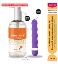 Chevron Lubido 250ml Su Bazlı Kayganlaştırıcı Jel ve Mor Renkli Ergonomik Titreşimli Kişisel Cinsel Sağlık Seti