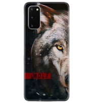 Samsung A02S A03S A10 A12 A13 A21S A22 Kılıf Desenli Silikon Wolf Eyes 1758