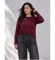 LCW Curve Kahverengi Büyük Beden Kadın Body 2'li