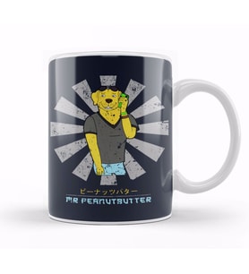 Mr Peanutbutter Retro Japanese BoJack Horseman Kupa Bardak Porselen