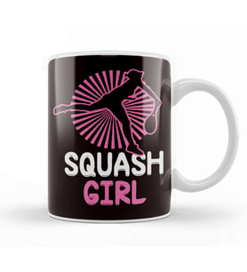 Squash Girl Player Court Ball Sports Racket Indoor Tennis Kupa Bardak Porselen