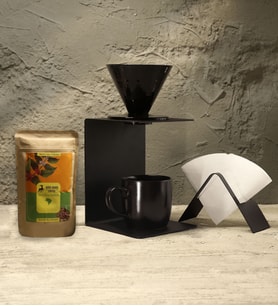 V60 Drıpper & Metal Drıpper Standı & Metal Kağıt Tutucu & Filtre Kahve & Kupa Bardak Hediye Seti