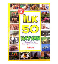 Diytoy İlk 50 Hayvan Flash Cards Hafıza Kartları Orijinal Ürün
