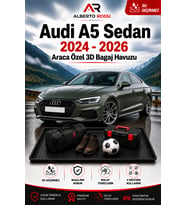 Audi A5 Sedan 2024 - 2026 Araca Özel 3D Bagaj Havuzu