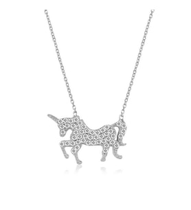 EMILIANO JEWELLERY SİLVER 925 AYAR ZİRKON TAŞLI PEGASUS DESENLİ KOLYE