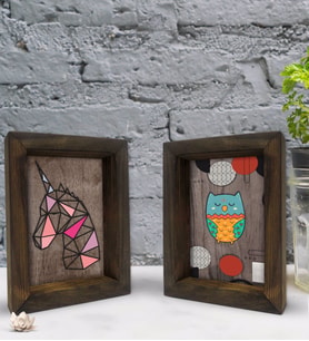 Bk Gift Dekoratif 2'li Doğal Masif Ahşap Çerçeve 15x20cm-76 (Beyaz)