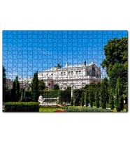 Cakapuzzle Beyaz Malikane ve Bahçesi  Puzzle Yapboz MDF (Ahşap) (120 Parça)