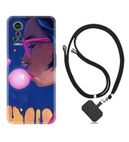 General Mobile GM 21 Pro GM 22 Pro Plus Kılıf Boyun Askılı Silikon Sakız ve Kız 1767