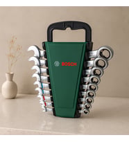 8 Parça 8-19 mm Kombine Anahtar Takımı (Plastik Standlı, Taşıma Aparatlı)