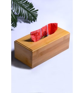Bambu Kağıt Peçetelik - Bambu Kağıt Mendil Kutusu - Minimalist BAMBU 22 x 19