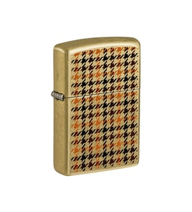 Zippo Street Brass Plaid Dizayn Çakmak