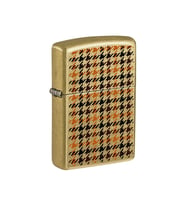 Zippo Street Brass Plaid Dizayn Çakmak
