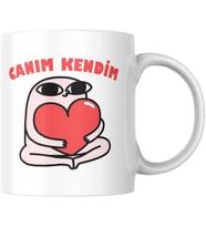 Canım Kendim Kupa Bardak Komik Yazılı Hediyelik Çay Kahve Kupası Coffee Mug
