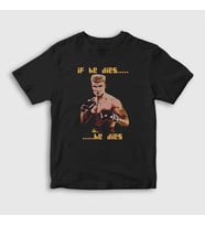 Presmono Unisex Çocuk Siyah Dies ivan Drago Film Rocky T-Shirt 249609tt