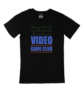 Mavi Video Game Club Siyah Tişört