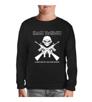Iron Maiden - A Matter of Life and Death Siyah Çocuk Sweatshirt