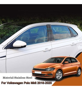 Volkswagen Polo Cam Çıtası Kromu Çerçeve Nikelajı Komple Mk6
