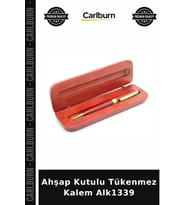 Özel Üretim Hediye Ofis Kişisel Yazı Aracı Ahşap Kutulu Tükenmez Kalem Alk1339