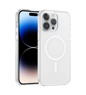 Lexroo iPhone 14 Pro Max Kılıf IC Çipli Wireless Şarj Özellikli Şeffaf Orjin Kılıf - Şeffaf