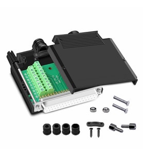 Kutulu DB25 to Dip Adaptör Dişi Terminal Soket 25 Pin D-Sub Paralel Port Haberleşme Uart DC 3V 5V
