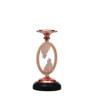 Vitale Bronz Çember Şamdan 12*12*24 Cm AK.JE0114