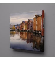 EVLER KANVAS TABLO 80x80cm (Karışık)