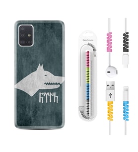 Samsung a71 A72 A73 A7 A9 2018 C7 C9 Kılıf Kablo Koruma Spiral Silikon Göktürk 2 1411