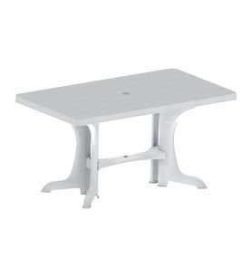 Omnipazar SY-2580 Beyaz Plastik Dikdörtgen Kapalı Masa 80x140 cm