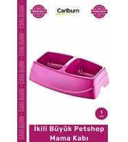 #Petshop Birinci Sınıf Kaliteli Plastik Kedi Köpek Su Kabı Renkli Dayanıklı İkili Büyük Mama Kabı
