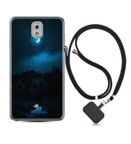 Samsung Note 3 4 5 8 9 20 Ultra 10 Lite Kılıf Boyun Askılı Silikon Gece 1633